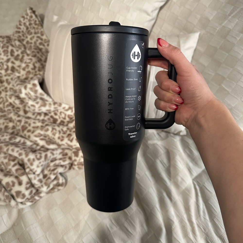 HydroJug Matte Black Water Bottle